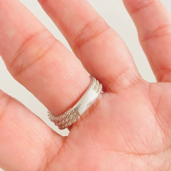 Vintage Judith Ripka Sterling Silver Ring–Leaf-Inspired CZ Design | 925 Thailand - Picture 4 of 10